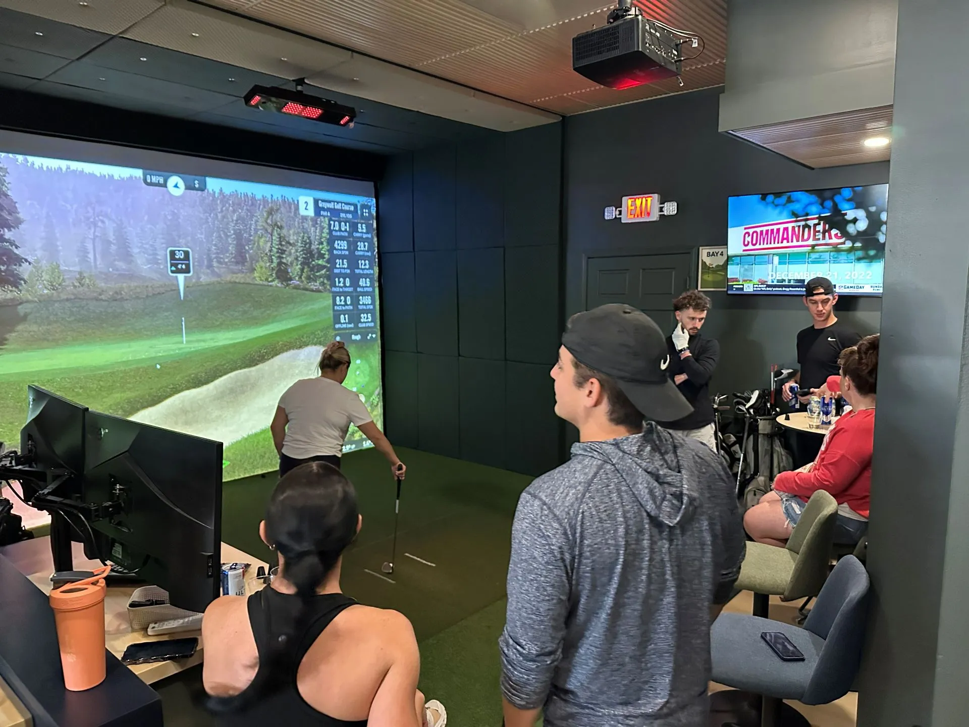 Father's Day indoor golf outing at All Seasons Indoor Golf Club in Kansas City